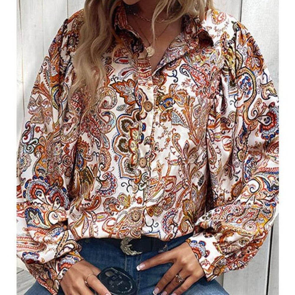 Multi Pattern Blouse - image 2